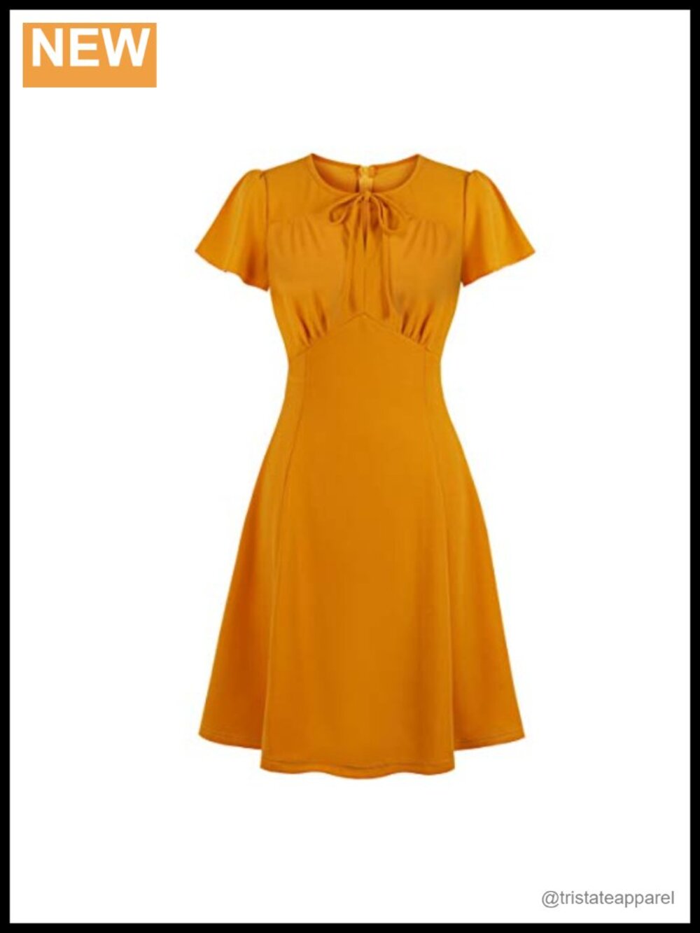 Wellwits Ruched Bow Tie A Line Vintage Dress